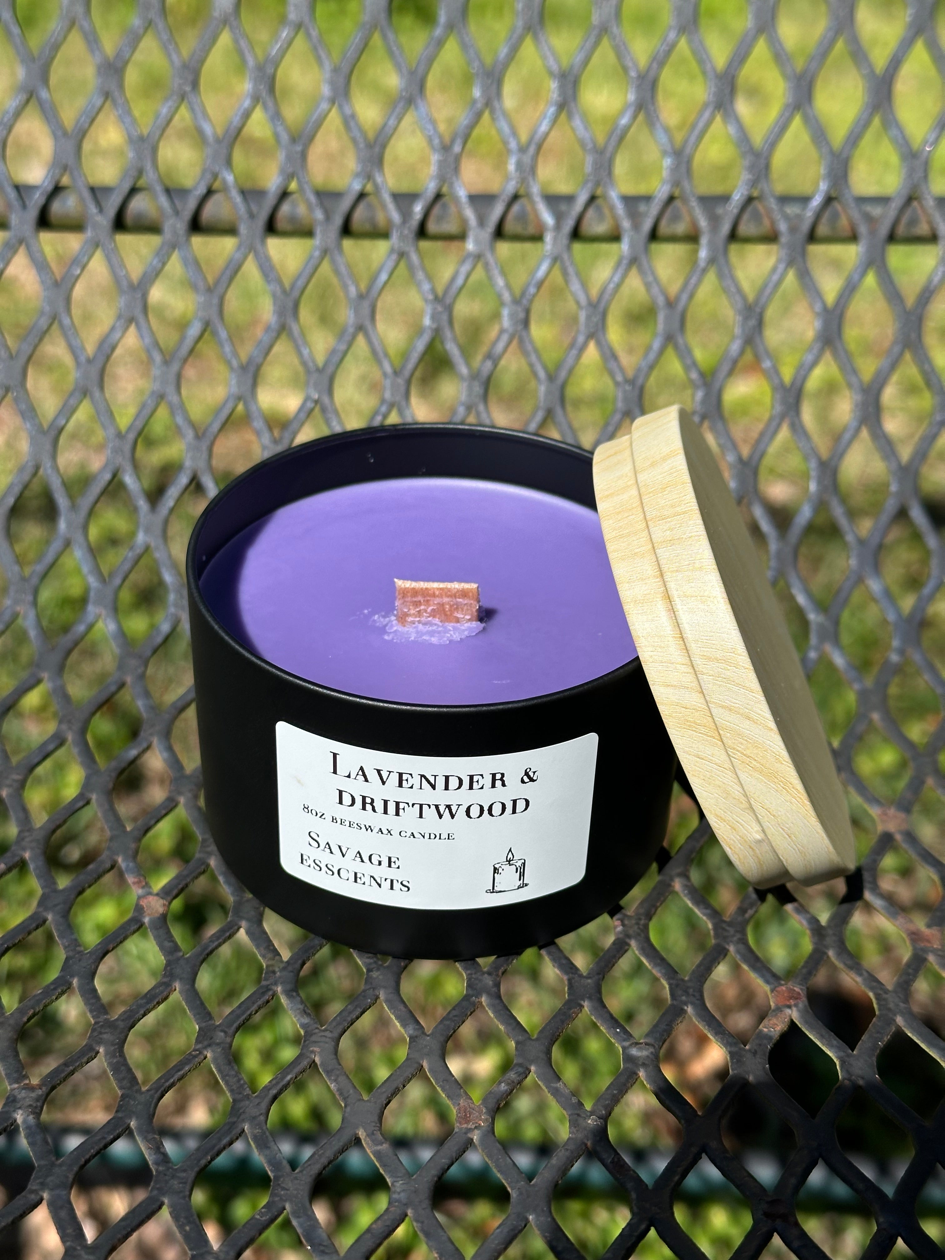 Lavender & Driftwood - Luxury Beeswax Candle