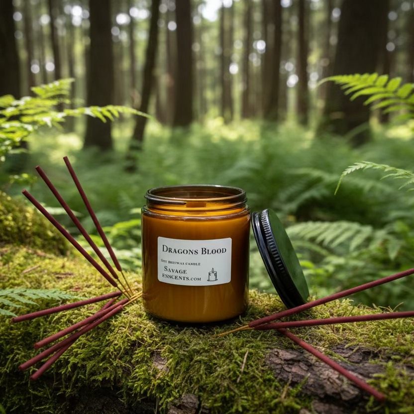 Dragons Blood Beeswax Candle
