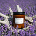 Lavender & Driftwood Beeswax Candle