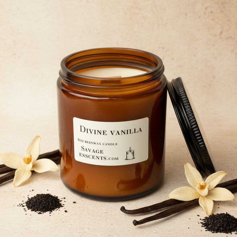 Divine Vanilla Beeswax Candle